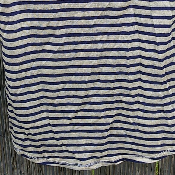 Collection by Jackpot Striped Long Sleeve Top Lightweight Navy/Off Wh. - XS - Picture 10 of 12